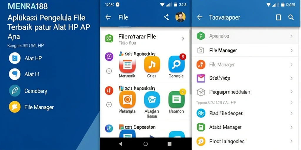 Tampilan antarmuka pengguna dari aplikasi File Manager MENARA188 yang sederhana dan efisien.