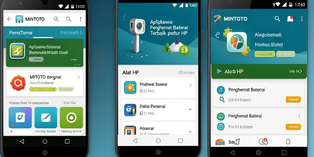Antarmuka MINTOTO yang intuitif untuk penghematan baterai yang efisien.