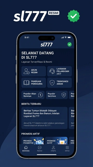 Tampilan kanal resmi sl777