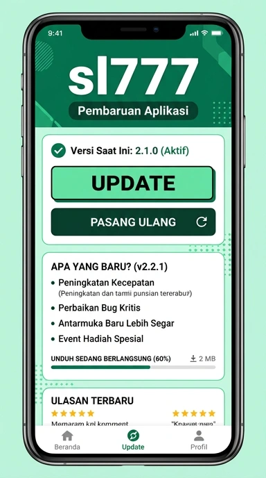 Tampilan riwayat versi sl777